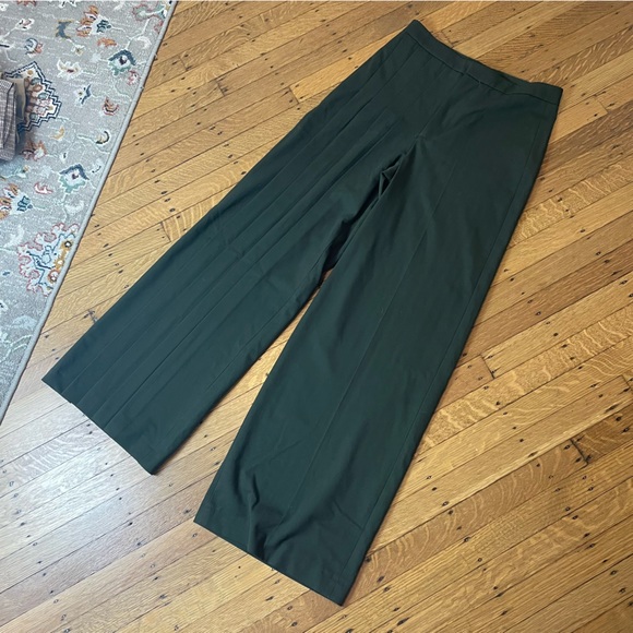 Zara High Waisted Unique Pleated Wide Leg Pants - Picture 6 of 8